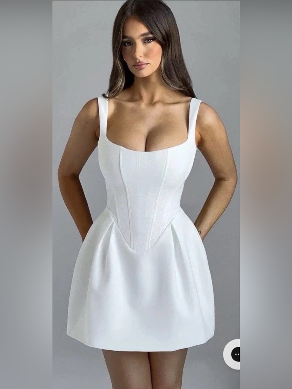 Babyboo - Janiyah Mini Dress in Ivory